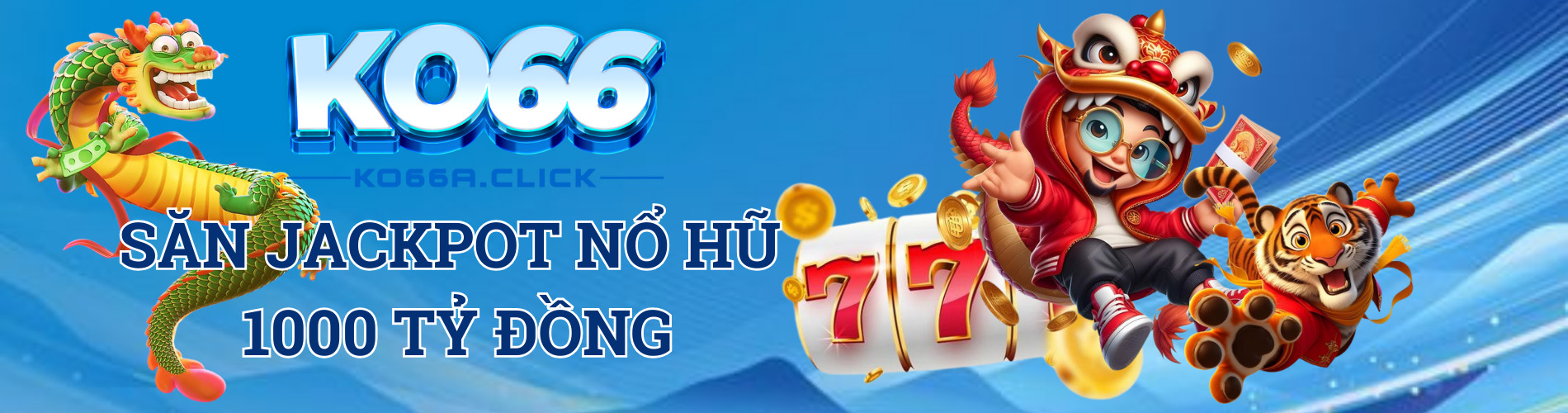 HÌnh ảnh banner nổ hũ săn jackpot của KO66